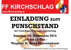 EINLADUNG zum PUNSCHSTAND